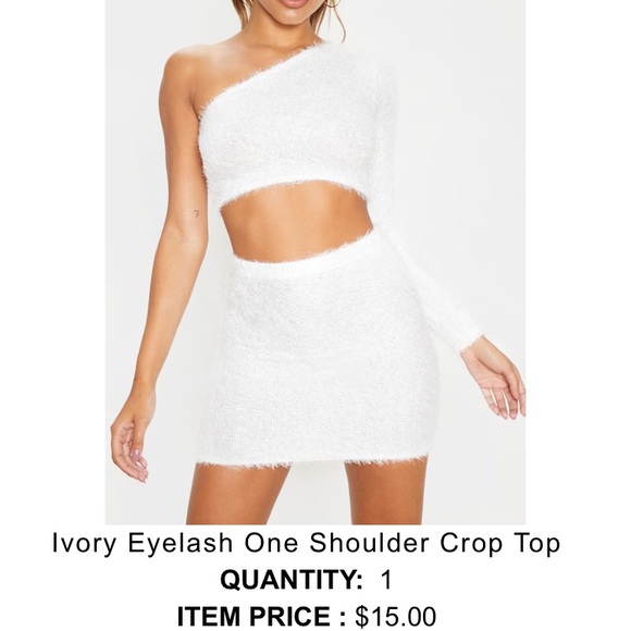 Ivory Eyelash Bodycon Mini Set - Picture 2 of 6